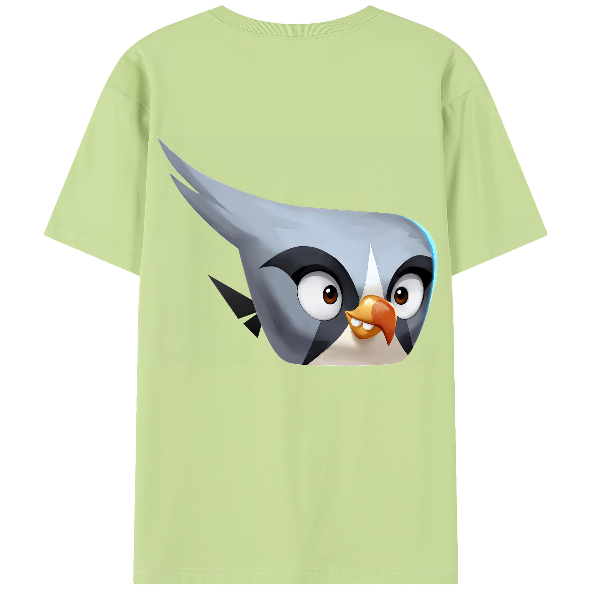 （画像用） Angry Birds アングリーバード 綿100％半袖Tシャツ（背面プリント）